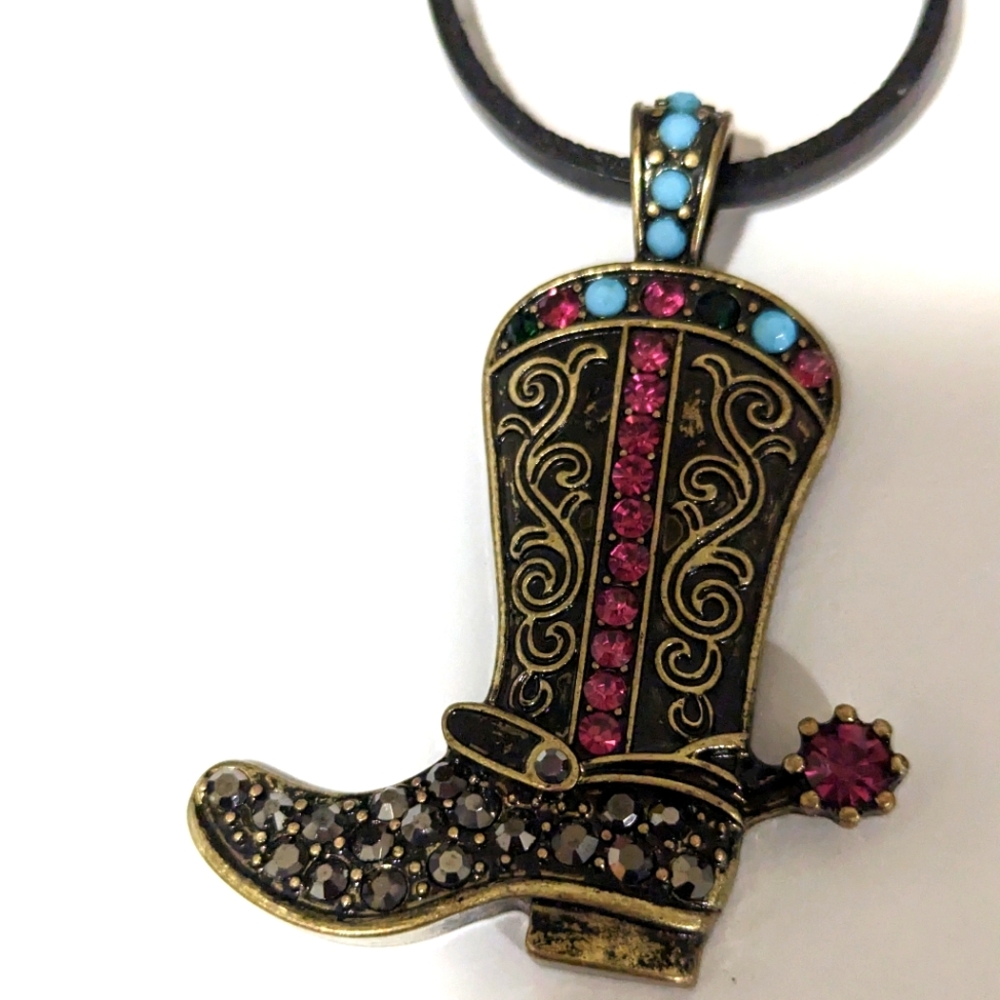 WesternStyleBootPendant+Necklace